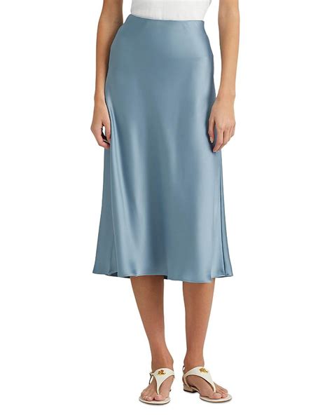 Ralph Lauren Satin Midi Slip Skirt Bloomingdales