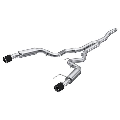 Mustang Ecoboost Mbrp Race Cat Back Exhaust Kit Carbon Fiber