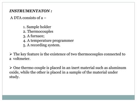 DIFFERENTIAL THERMAL ANALYSIS DTA PPT