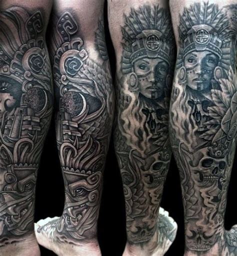 Stunning Aztec Tattoos For Men Inspiration Guide