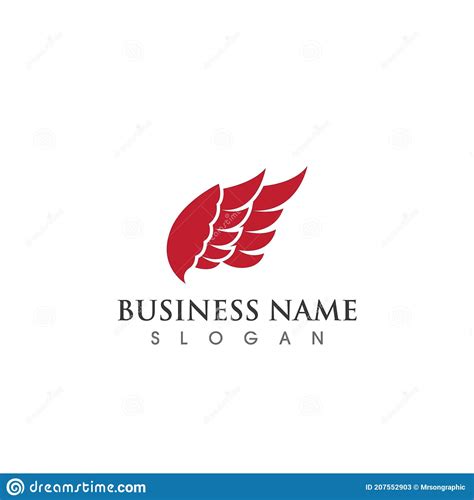 Wing Bird Logo And Symbol Vector Stock Vector Illustration Of Artwork