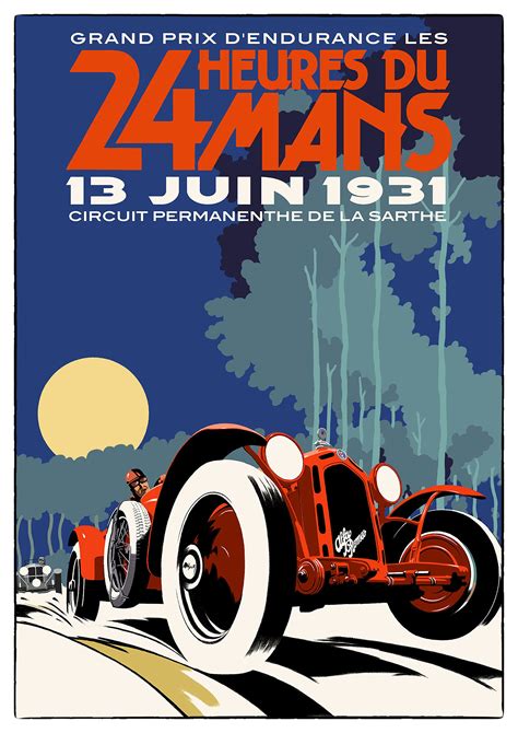 Reproduction Vintage Le Mans 1931 Motor Racing Etsy