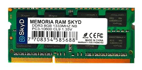 Memoria Ram Ddr Gb Portatil Mhz Nueva Env O Gratis