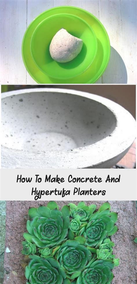 How To Make Concrete And Hypertufa Planters In 2020 Succulent Garden Diy Vertical Garden Diy