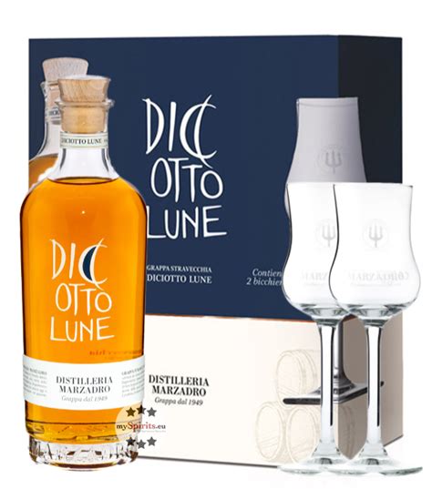 Marzadro Grappa Geschenk Set Insieme Lune Myspirits Eu