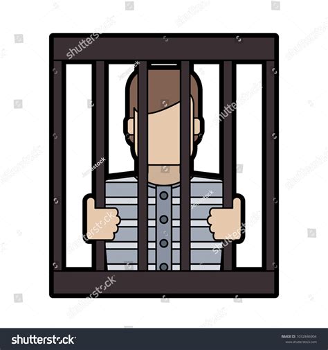 Male Jail Symbol Stock Vector Royalty Free 1032846904 Shutterstock