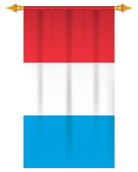 Luxembourg flag vertical football pennant 35470396 PNG