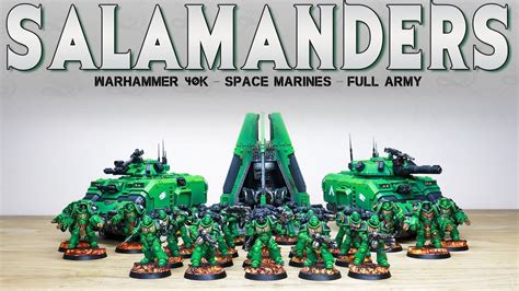 Painting Showcase Warhammer K Space Marines Salamanders Army Th