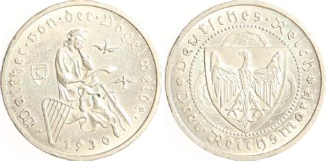 Weimarer Republik Reichsmark J Vogelweide Ef Ma Shops