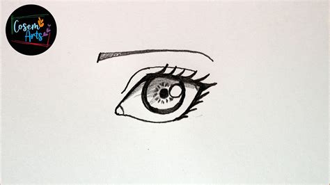 Anime Eye Drawings How To Draw Anime Eye Easy Youtube