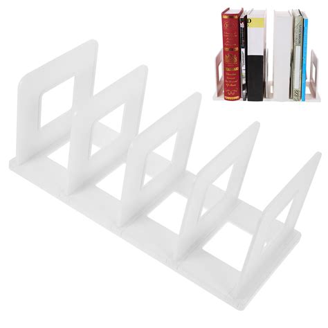 Zonh Plastic Book Holder Desktop Book Stand File Book End Decorative