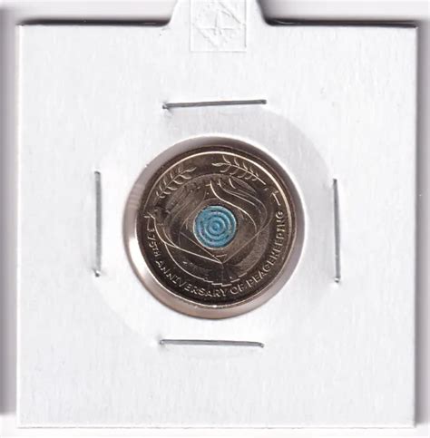 AUSTRALIA 2022 2 75th ANNIVERSARY OF PEACEKEEPING UNC COIN IN 2X2