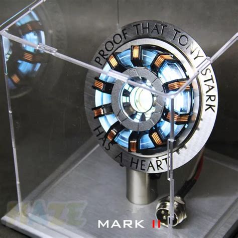 Iron Man Tony Stark Mk Arc Reactor Display Box Usb T L Commande