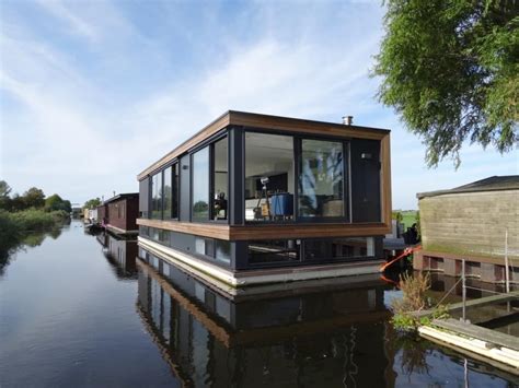 Woonboot Rijpwetering Woonboot Woonboten Drijvend Architectuur