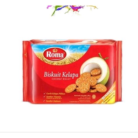 Jual ROMA BISCUIT KELAPA COCONUT BISCUIT KEMASAN 300 GR Shopee Indonesia