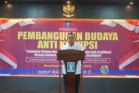 Kanwil Kemenkumham Pabar Gelar Sosialisasi Pembangunan Budaya Anti