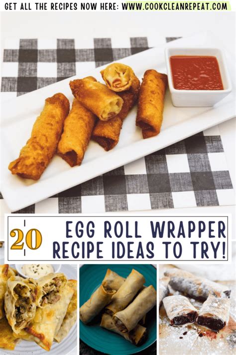 What to Make with Egg Roll Wrappers - Cook Clean Repeat