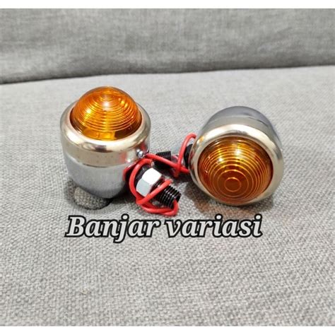 Jual Lampu Sein Acipi Mini Kaca Cembung Reteng Cb Classic Custom Model