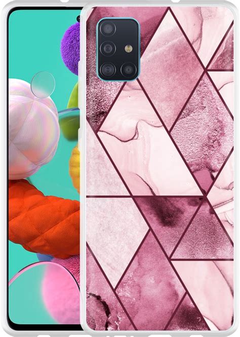 Samsung Galaxy A Hoesje Roze Marmer Mix Designed By Cazy Bol