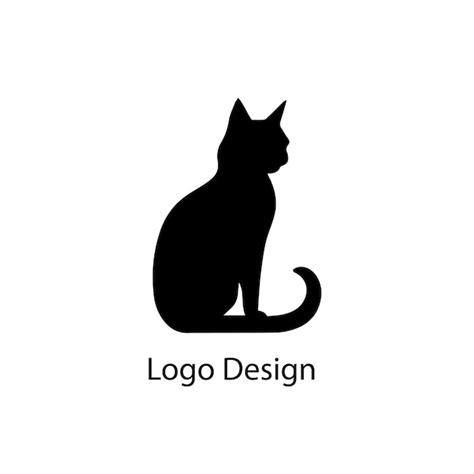 Premium Vector Vector Isolated Cat Silhouette Logoblack Simple On