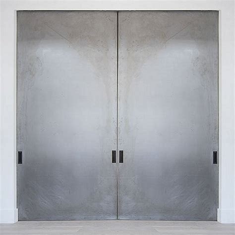 Exterior Steel Double Doors | Non-warping patented wooden pivot door ...