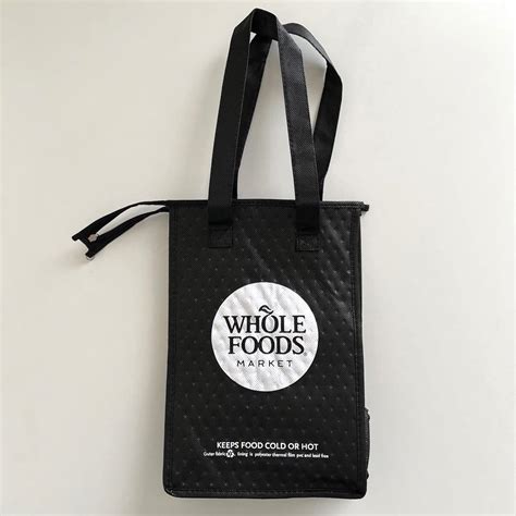 新品未使用 Wholefoods ホールフーズ ランチバッグ 保冷バッグ 黒 【爆買い！】 Swimmainjp