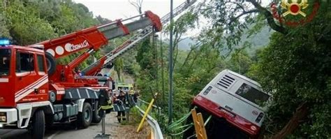 Bus Precipita In Un Burrone Autista Vola Fuori Dal Mezzo E Finisce