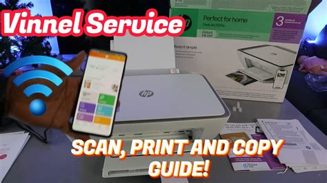 How To Scan Print And Copy With Hp Deskjet 2800e All In One Printer Review Youtube