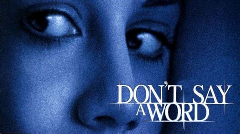 Don't Say a Word (2001) - Backdrops — The Movie Database (TMDb)