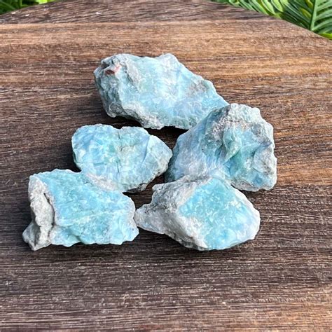 Larimar Bruta M Gr Cristais E Acess Rios Natural Mystic