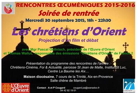 Soiree De Rentree A Aix Les Chretiens D Orient Paroisses De