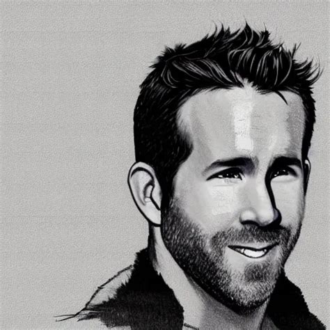 Drawing Of Ryan Reynolds In Ms Paint Crude Drawing Stable Diffusion