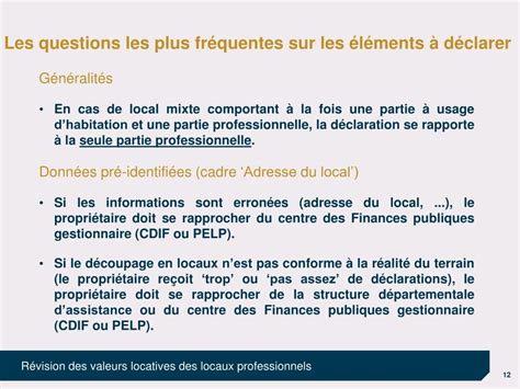 PPT La révision des valeurs locatives des locaux professionnels