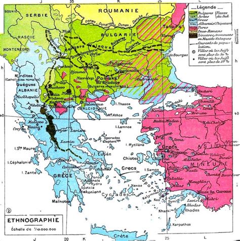 1914 Balkan Ethnicity Map Prior To Fyrom Bulgarians Becoming