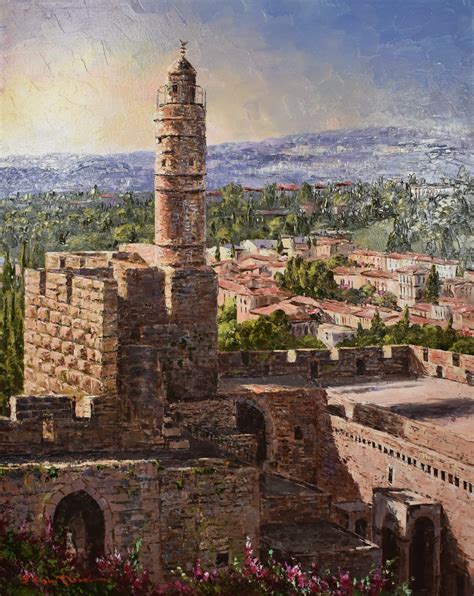 Tower of David (Painting) - Central Galleries