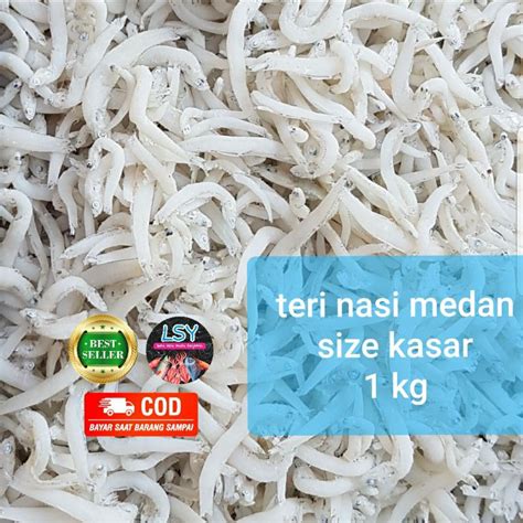 Jual Ikan Asin Teri Nasi Medan Tn Putih Size Jumbo 1kg Shopee