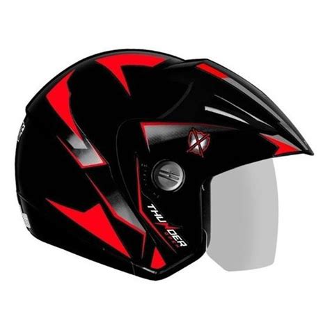 Capacete Aberto C Pala Ebf Thunder Open Steel Selo Inmetro Capacetes