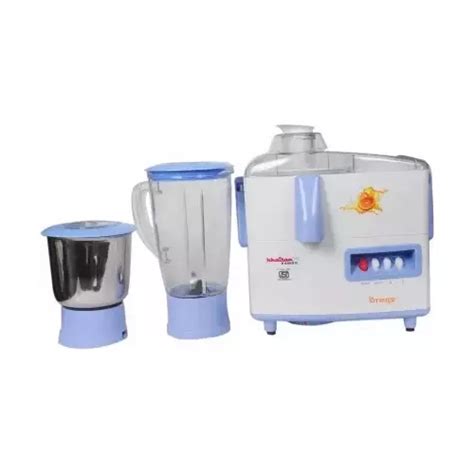 Buy Khaitan Smash 550 W White Blue Juicer Mixer Grinder With 2 Jars