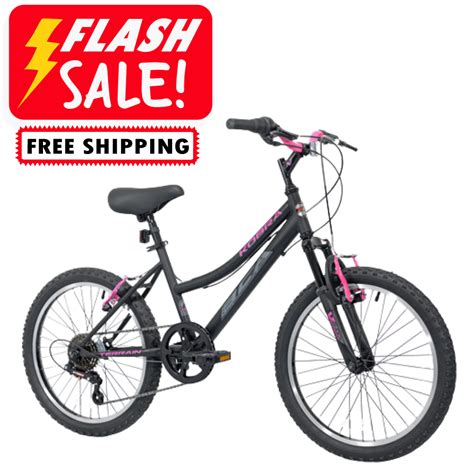 Bca 20 Crossfire 6 Speed Girls Mountain Bike Pinkblack Ph