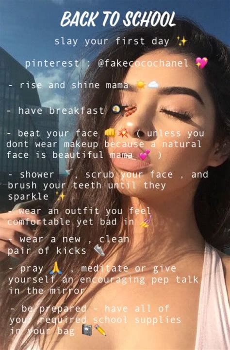 Pinterest Livingbybella💅🏽 Follow For More 💖💖 Morning Routine School