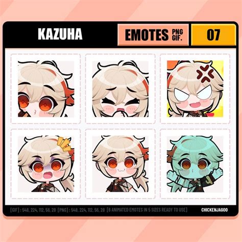 Genshin Emote Stickers Etsy