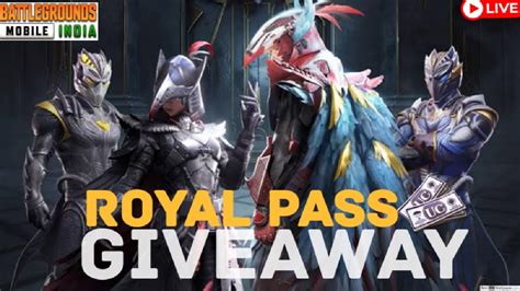 Bgmi New Royal Pass Giveaway Bgmi Live Custom Room Live Uc