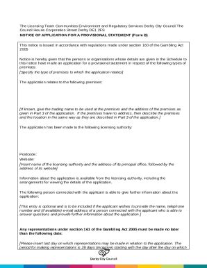 Part 11 Provisional Statements Doc Template PdfFiller