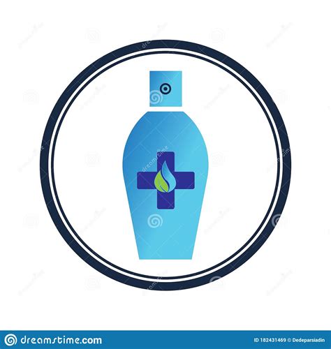 Hand sanitizer stock vector. Illustration of template - 182431469