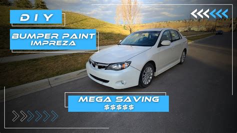 Subaru IMPREZA How To Paint A Bumper With SPRAY CANS YouTube