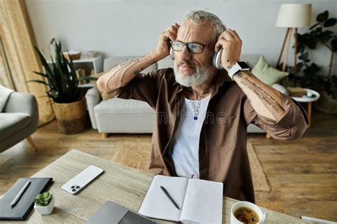 A Mature Gay Man With Tattoos Stock Image Image Of Representation
