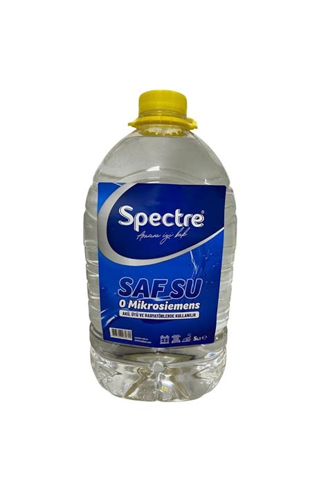 Spectre Distile Saf Su 5 Litre Ütü Akü Antifriz Tamamlama Suyu Fiyatı Yorumları Trendyol