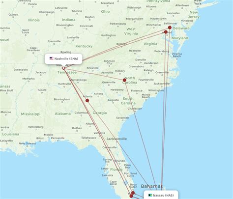 Flights From Nashville To Nassau Bna To Nas Flight Routes