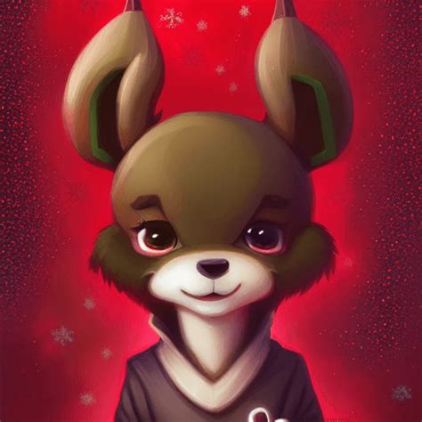 Cute And Adorable Kawaii Chibi Deer Portrait · Creative Fabrica