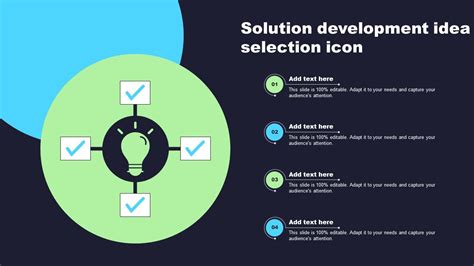 Solution Development Idea Selection Icon Ppt Powerpoint